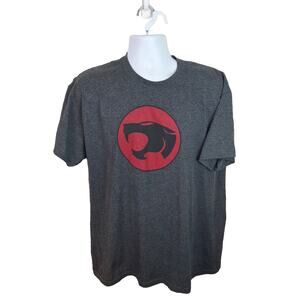 Official Thundercats Classic 80s Cartoon Logo Gray Tshirt Size Large